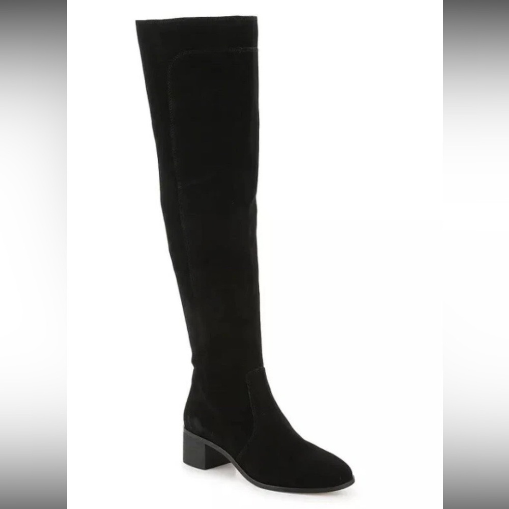 Corso Como Black Suede Over-the-Knee Boots SZ 7.5 - Picture 1 of 9